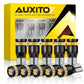 Buy now AUXITO 194 LED Light Bulb 6000K White 168 2825 W5W T10 Wedge 24-SMD 3014 Chipsets LED Replacement Light Kit Error Free for Car Interior Dome Map Door License Marker Lights, Pack of 10 at indiglob india