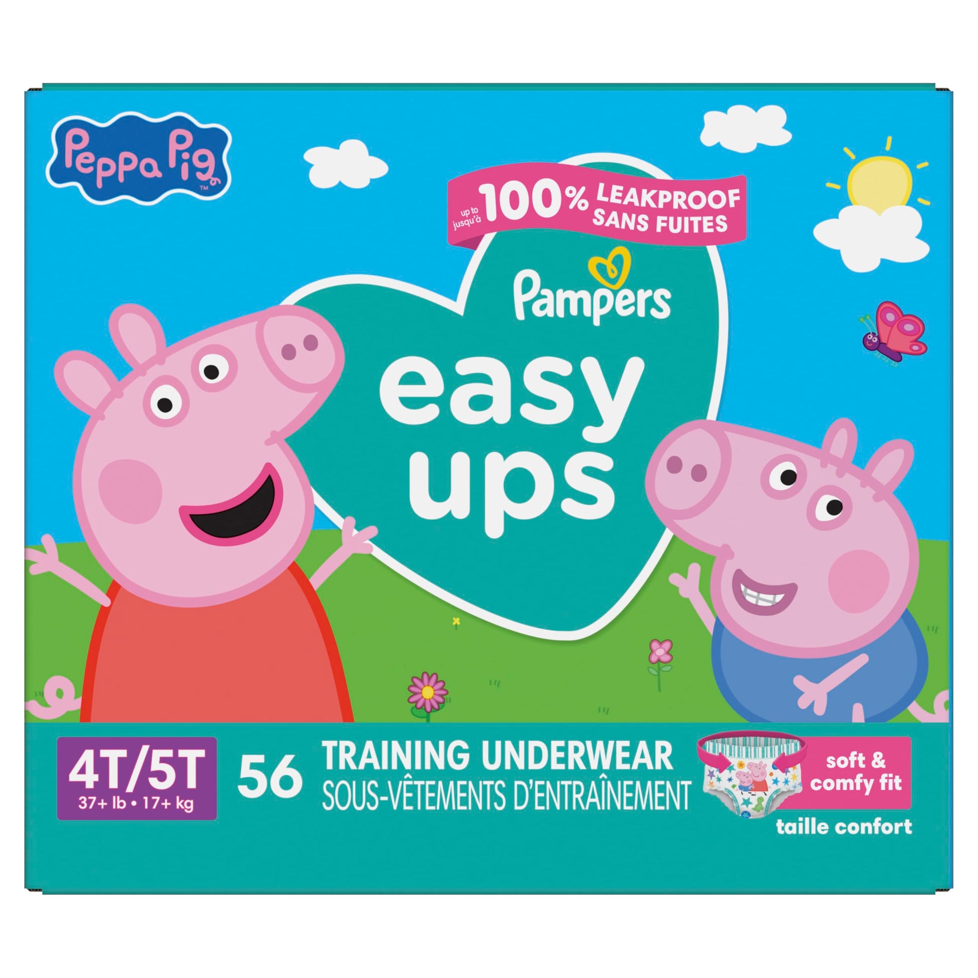 Buy now Pampers Training Pants - Easy Ups Girls & Boys - Size 3T-4T, 22 Count, Peppa Pig Underwear (Packaging May Vary) at indiglob india