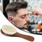 Shappy 2 Pieces Barber Fade Brush Men Beard Brush Neck Duster Cleaning Grooming Tool Soft Beard with Wooden Handle for Barber Hair Cutting Kits(Black, Red)