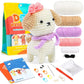 Buy now ZMAAGG Beginners Crochet Kit, Crochet Animal Kit, Knitting Kit with Yarn, Polyester Fiber, Crochet Hooks, Step-by-Step Instructions Video, Crochet Starter Kit for Beginner DIY Craft Art (Penguin) White Dog at indiglob india