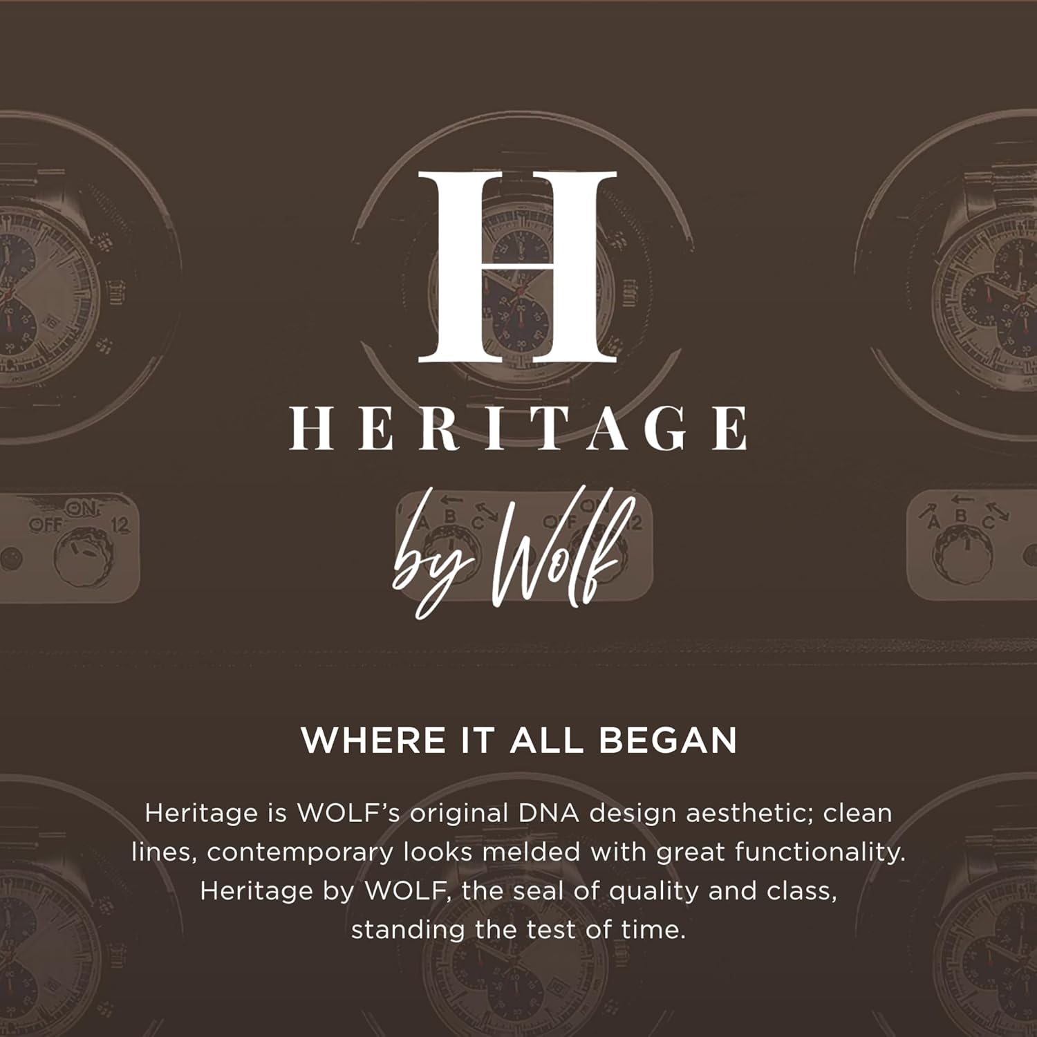 Buy now WOLF Heritage Large Valet Case, Black - 13 Compartments + One Watch Roll - Faux Leather Exterior + Ultra-Suede Lining at indiglob india