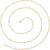 Adjustable 18k Gold Plated Waist Chain, Beach Bikini Body Chain, Handmade Boho Belly Chain - Golden