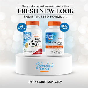 Doctors Best High Absorption CoQ10, Heart & Energy Support*, USP Verified, Naturally Fermented CoQ10, Non-GMO, Gluten Free, Soy Free, Vegan 60 Veggie Caps