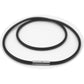 Glory Qin 3mm Black Wax Cord Chain Stainless Steel Clasp Necklace Rope 16 to 28 Inch (22 Inch)