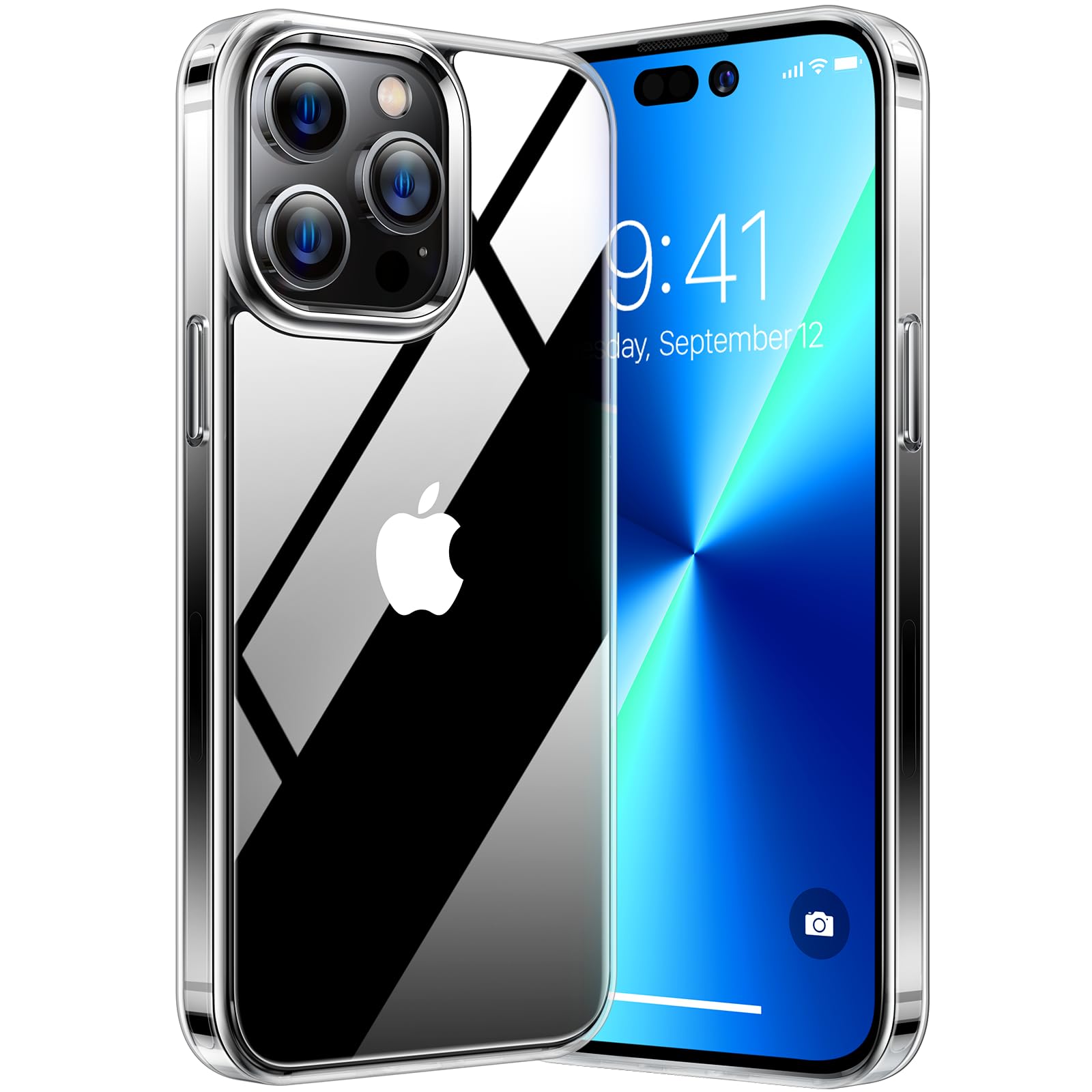 Buy now TORRAS Tough Shockproof for iPhone 13 Pro Case, [Military-Grade Drop Tested] Ultra-Durable Matte Hard PC Back with Soft Silicone Edge Slim Protective for iPhone 13 Pro Phone Case,Translucent Black at indiglob india