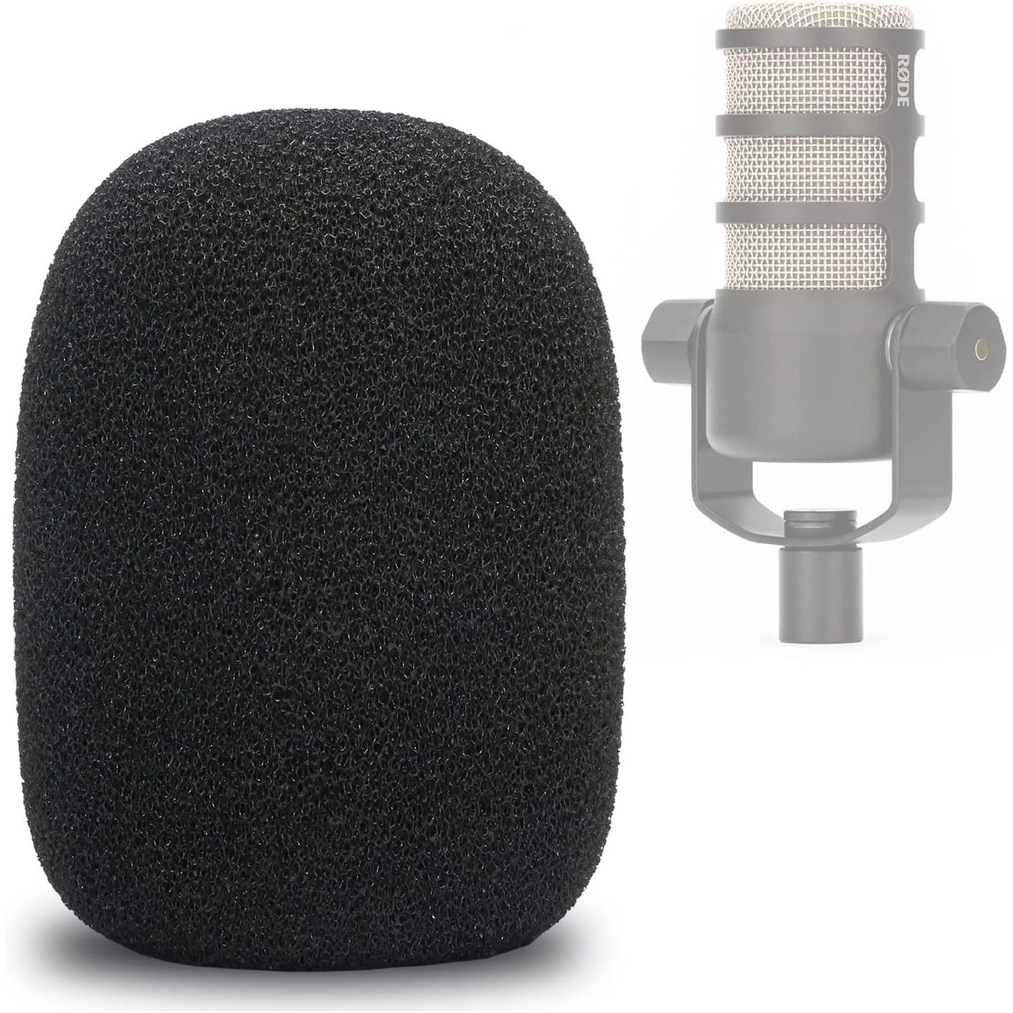 PodMic Pop Filter Foam Cover - Mic Windscreen Wind Cover Customized for Rode PodMic USB Versatile Dynamic Broadcast Microphone to Blocks Out Plosives