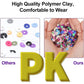 Buy now PANO Preppy 6480 PCS Flat Clay Heishi Disc Beads for Jewelry Making, Rainbow Rubber Beads for DIY Craft Bracelets/Necklace/Pendant, 18 Colors, 6mm at indiglob india