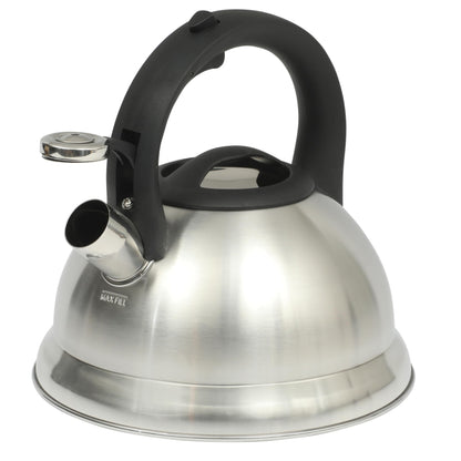 Buy now Mr. Coffee Flintshire 1.75-Quart Stainless Steel Whistling Tea Kettle – Brushed Satin Finish Stove-Top Kettle for Boiling Water 2.5 Quarts Brushed Satin (Hartbay) at indiglob india