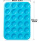 Amison Mini Muffin Pan 24 Cups, 2 Packs Silicone Cookies Cupcake Bakeware Tin Soap Tray Mould Non stick, BPA-free, Dishwasher Safe (Blue)