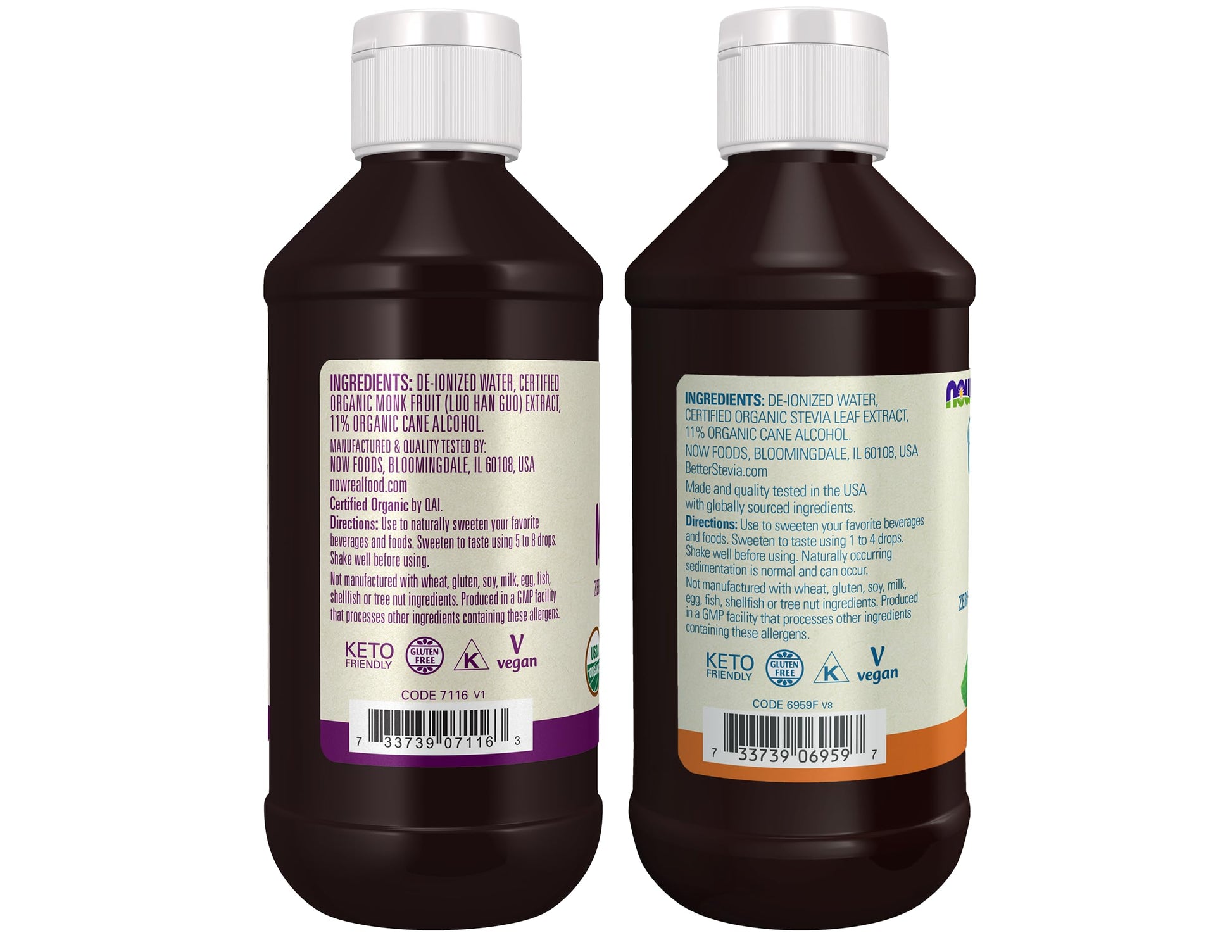 Buy now NOW Foods, Certified Organic Monk Fruit Liquid, Zero-Calorie Liquid Sweetener, Non-GMO, Low Glycemic Impact, 2-Ounce at indiglob india