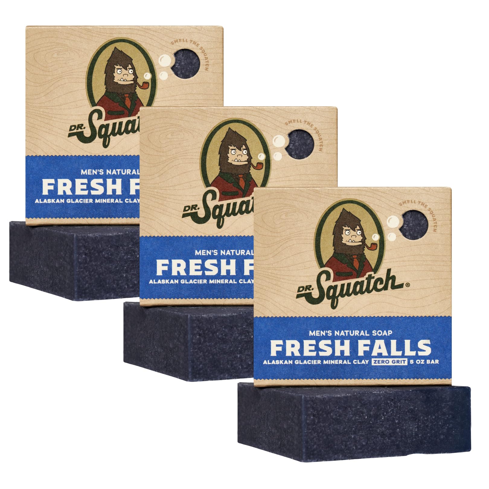 Buy now Dr. Squatch Natural Men’s Bar Soap - Cold Process Body Soap Bar with Natural Oils - Gifts for Men - Pine Tar (5 oz, 3-Pack) Fresh Falls at indiglob india