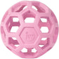 JW Pet Hol-ee Roller Dog Toy Puzzle Ball, Natural Rubber, Medium (4.5 Inch Diameter), Colors May Vary