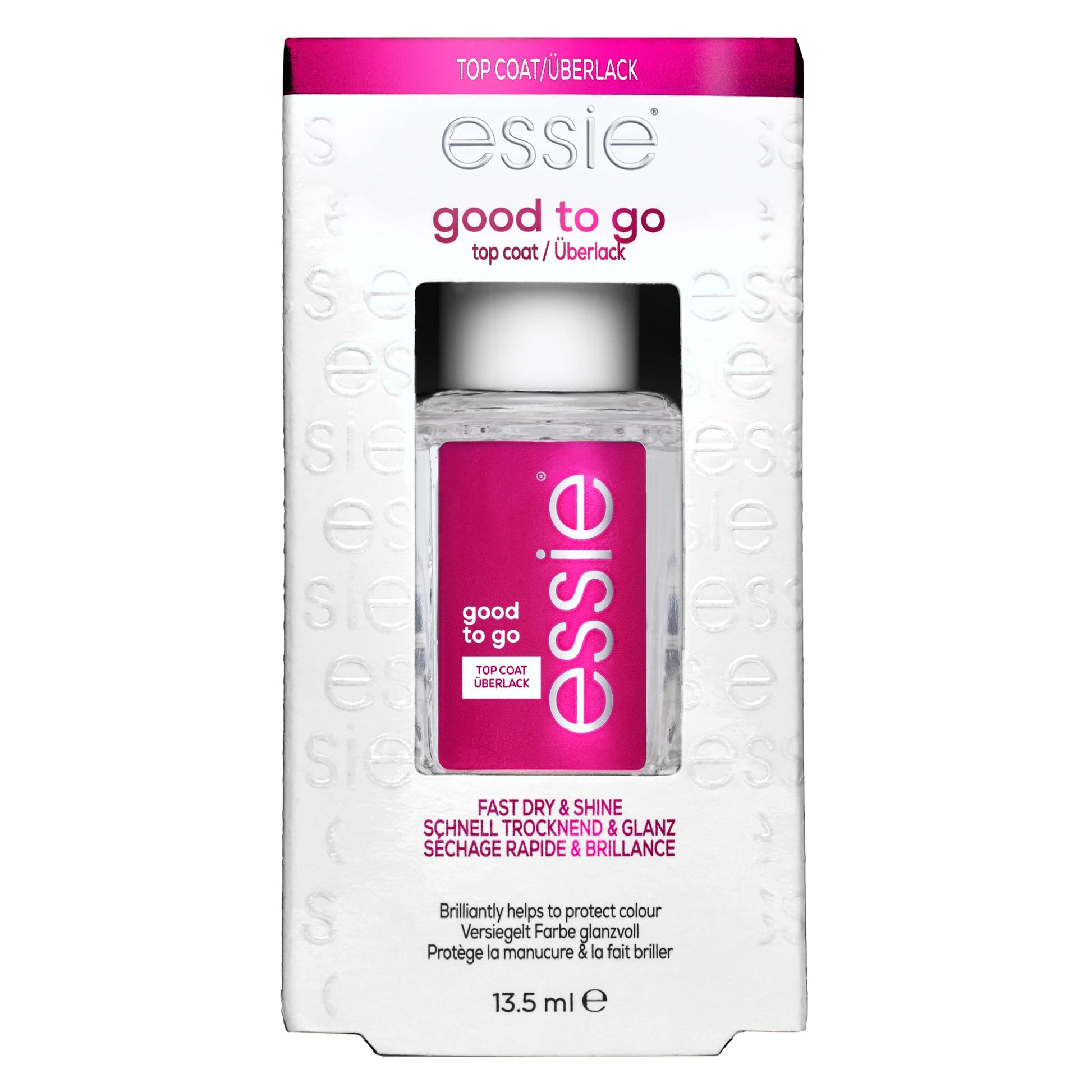 Buy now essie All-In-One Base Coat + Top Coat + Strengthener Nail Polish, 0.46 Ounces (Packaging May Vary) 0.46 Fl Oz (Pack of 1) Good To Go Top Coat at indiglob india