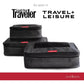 LeanTravel Compression Packing Cubes for Travel Organizers with Double Zipper (3-Pack (2L+1M), Black)