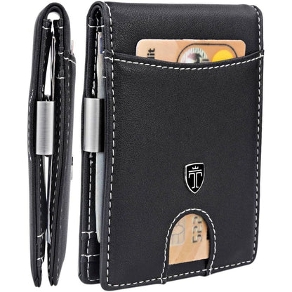 TRAVANDO Money Clip Wallet RIO - Mens Wallets slim Front Pocket RFID Blocking Card Holder Minimalist Mini Bifold Gift Box