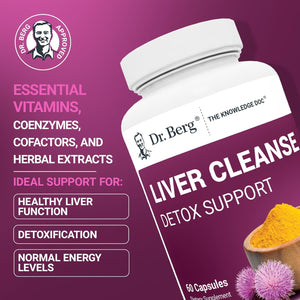 Buy now Dr. Berg Liver Cleanse Detox Capsules w/Unique Blend of Milk Thistle, Ox Bile & Folate - Liver Supplement Includes Turmeric, Black Pepper & Choline - 60 Capsules at indiglob india