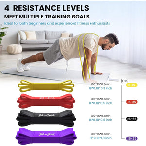 BOB AND BRAD Resistance Bands for Legs and Butt, Exercise Stretch Workout Bands, Non-Slip Elastic Booty Bands, Sports Fitness Band for Hip Training Yoga with 3 Levels
