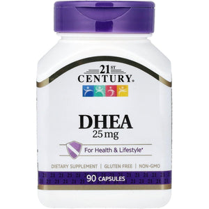 21st Century DHEA 25 mg Capsules, 90 Count