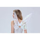 Adult Fairy Wings, Shiny Transparent Princess Wings, Angel Wings Sutable for Halloween Costume Dress Up White