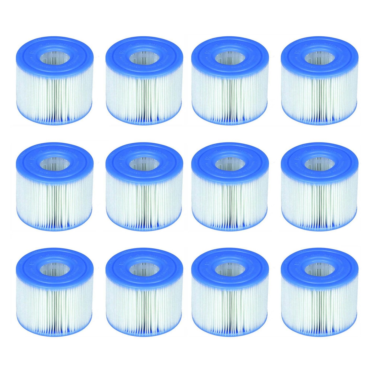 Buy now Intex 29001E PureSpa Type S1 Heavy Duty Easy Set Dacron Paper Hot Tub Spa Filter Replacement Cartridge for Various PureSpa Models, (12 Pack) at indiglob india