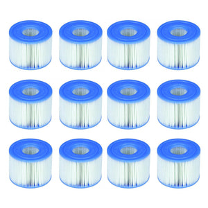 Buy now Intex 29001E PureSpa Type S1 Heavy Duty Easy Set Dacron Paper Hot Tub Spa Filter Replacement Cartridge for Various PureSpa Models, (12 Pack) at indiglob india