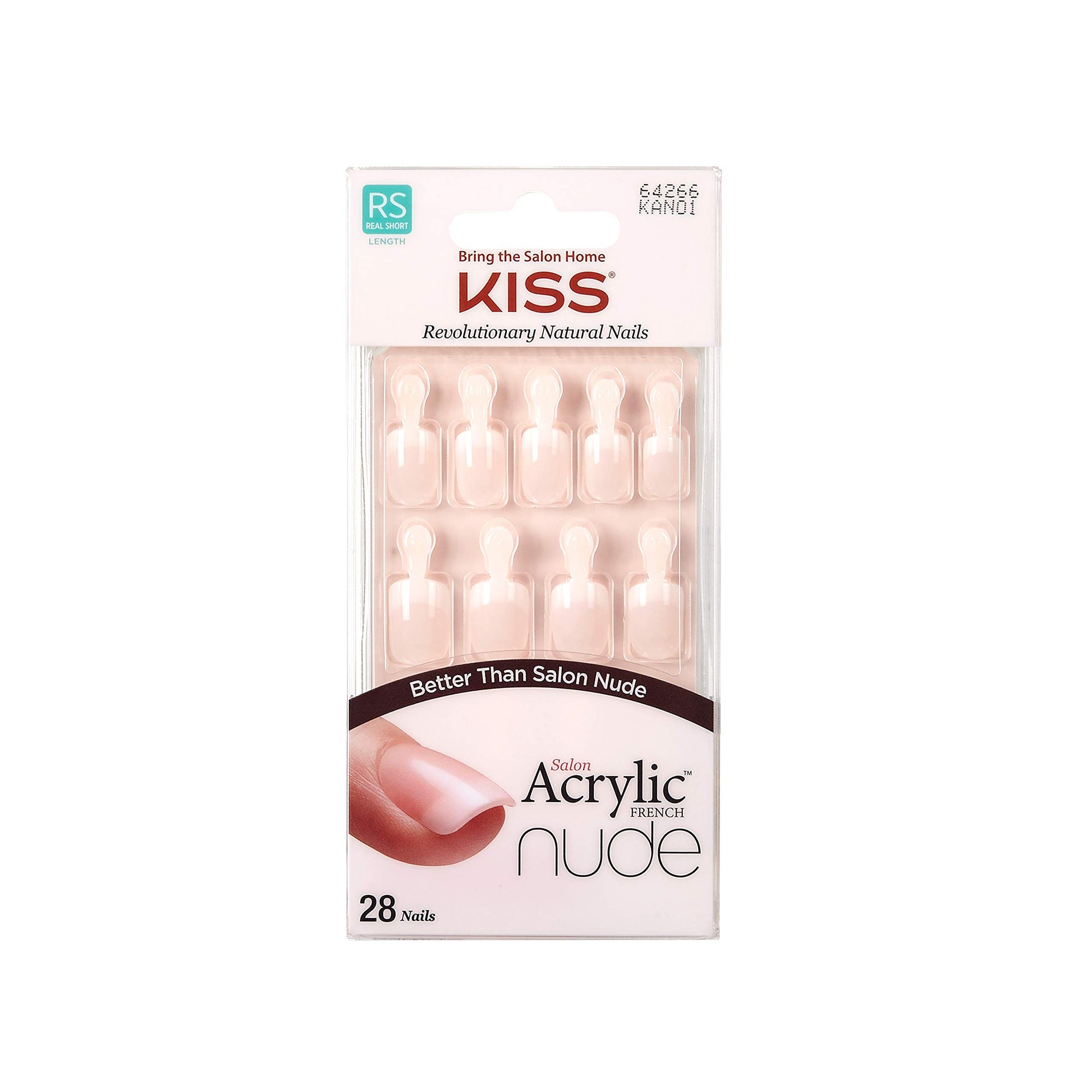 Buy now Kiss Salon Acrylic Nude French Nails 28 Count (Breathtaking) (6 Pack) at indiglob india