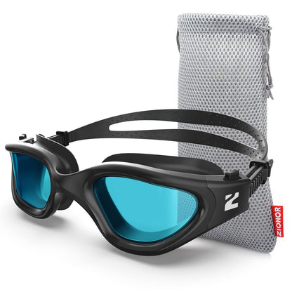 Buy now ZIONOR Swim Goggles, G1 SE Swimming Goggles Anti-Fog for Adult Men Women One Size A5-clear Blue Lens Black Frame at indiglob india