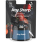 AnySharp – GLOBAL – Hands Free Knife Sharpener - Easy to Use Sharpening Tool with PowerGrip Suction Base and 20-Degree Pre-set Angle - For All Knives: Chef’s, Serrated, and Hardened Steel - Blue