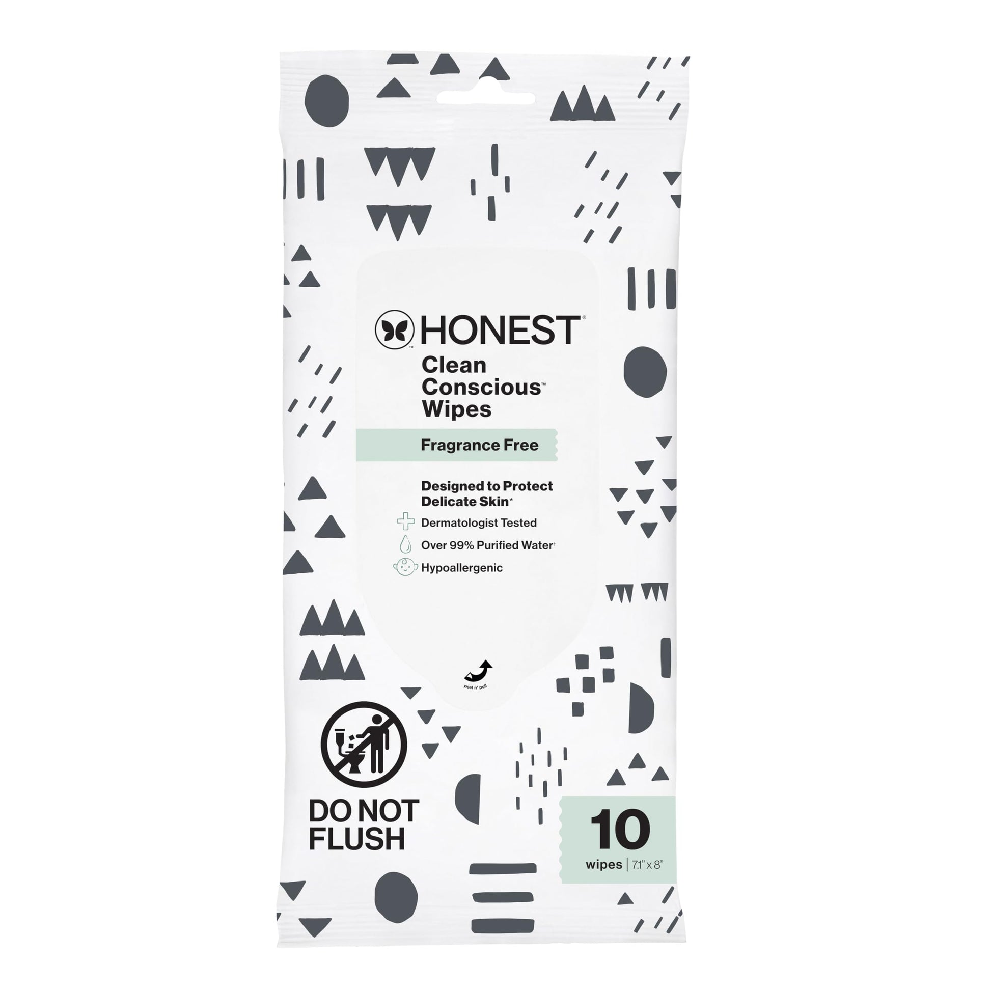 Buy now The Honest Company Hypoallergenic Multi-Use Baby Wipes for Sensitive Baby Skin Rainbow 60 Count at indiglob india