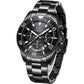 BIDEN Mens Watches Chronograph Stainless Steel Waterproof Date Analog Quartz Watch Business Wrist Watches for Men