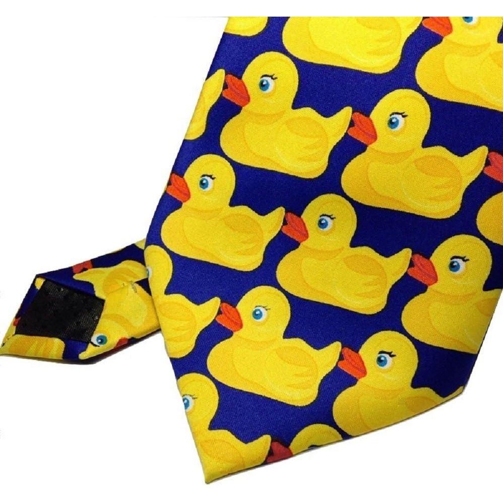 Buy now TrendyLuz Rubber Duck Necktie Barney Ducky Tie at indiglob india