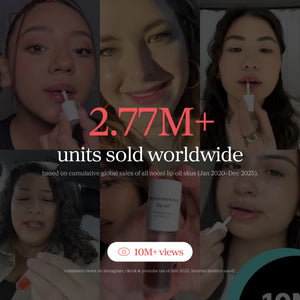 Buy now NOONI Korean Lip Oil - Appleberry | Long-Lasting, Moisturizing, Plumping, Revitalizing for Dry Lips, Waterproof, No Peel Off, Hydrating, Nourishing Crystal Clear, Stocking Stuffers, 0.12 FL Oz at indiglob india