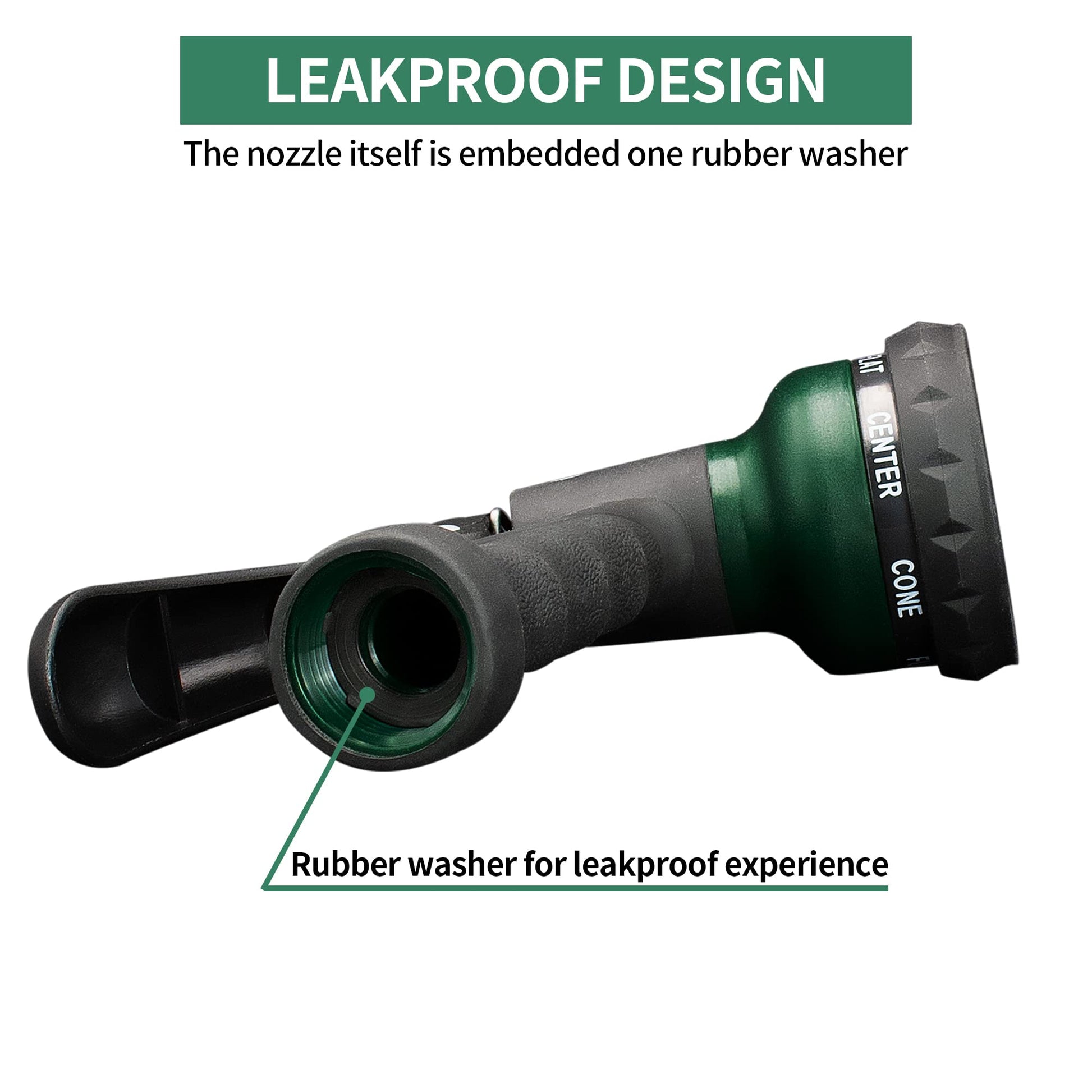 Buy now AUTOMAN-Garden-Hose-Nozzle, ABS Water Spray Nozzle with 7 Adjustable Watering Patterns, Slip Resistant for Watering Plants, Lawn& Garden, Washing Cars, Cleaning, Showering Pets & Outdoor Fun. at indiglob india