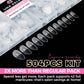 Buy now UNA GELLA Almond Gel Nail Tips, 504PCS Pre Etched Clear Fake Nails Tips Medium Almond Shape - 12 Sizes Full Cover Soft Acrylic Press On Nail Extensions No C Curve Gift for Diy at Home at indiglob india