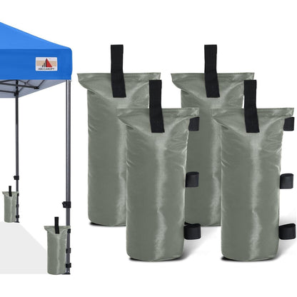 ABCCANOPY Canopy Weights Set of 4-120LBS Sand Bags for Pop up Tent, Weight Bags for Outdoor Gazebo, Trampoline, Pergola, Blue (Without Sand)