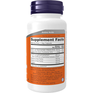NOW Foods Supplements, 5-HTP (5-hydroxytryptophan) 200 mg, Double Strength, Neurotransmitter Support*, 60 Veg Capsules