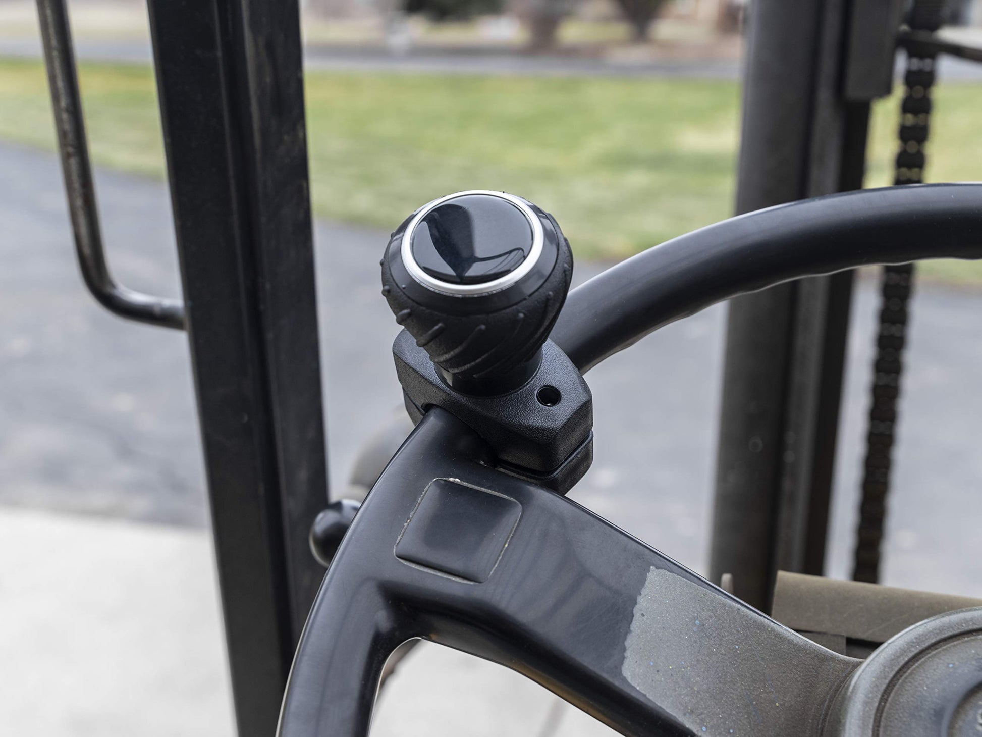 Buy now Deluxe Steering Wheel Power Handle Spinner Knob - Universal Steering Wheel Fit for Cars, Trucks, Tractors, Mowers, Forklifts, etc at indiglob india