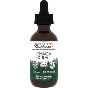 Host Defense Chaga Extract - Immune System Support Supplement - Chaga Mushroom for Antioxidant Activity Support - Liquid Dietary Mushroom Supplement - 2 fl oz (60 Servings)*