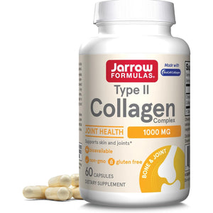 Jarrow Formulas® Type II Collagen Complex 1000 mg Supplements, Supports Skin and Joint Health, 60 Capsules, 30 Day Supply