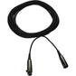 Shure C25J 25-foot Hi-Flex Cable with Chrome XLR Connectors, Black