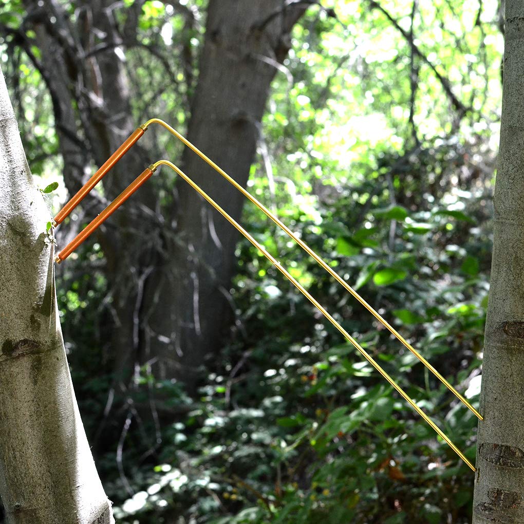 Buy now Solid Copper and Brass Dowsing Rods with Smooth Movement for Tracing Spiritual Energy Chi, Ghost Hunting, Water Divining, Finding Gold, Locating Lost Items or Answering Questions! at indiglob india