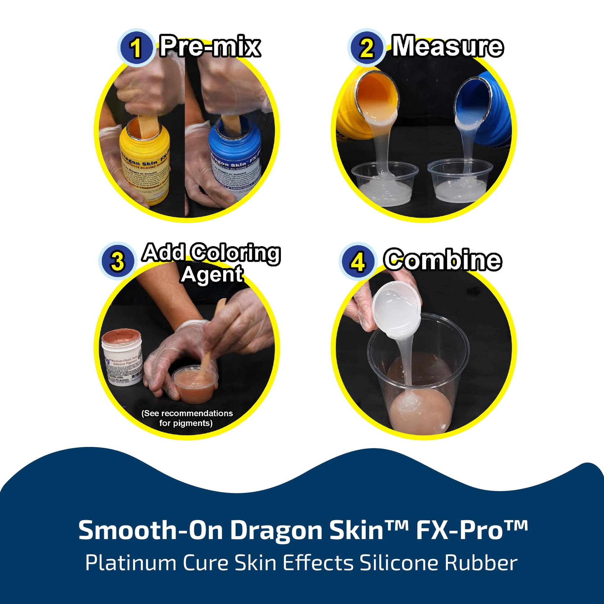 Buy now Smooth-On Dragon Skin™ FX-Pro™ Platinum Rubber Silicone Molds for Special Effects & Prosthetics - Pint Unit at indiglob india