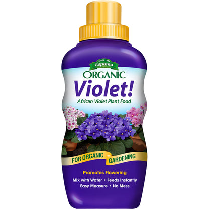Buy now Espoma Organic Violet! 8-Ounce Concentrated Plant Food – Plant Fertilizer and Bloom Booster for All Violets and Indoor Flowering Plants. Promotes Vigorous Growth and Blooming. at indiglob india