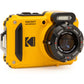KODAK PIXPRO WPZ2 Rugged Waterproof Shockproof Dustproof WiFi Digital Camera 16MP 4X Optical Zoom 1080P Full HD Video Vlogging Camera 2.7" LCD (Yellow)