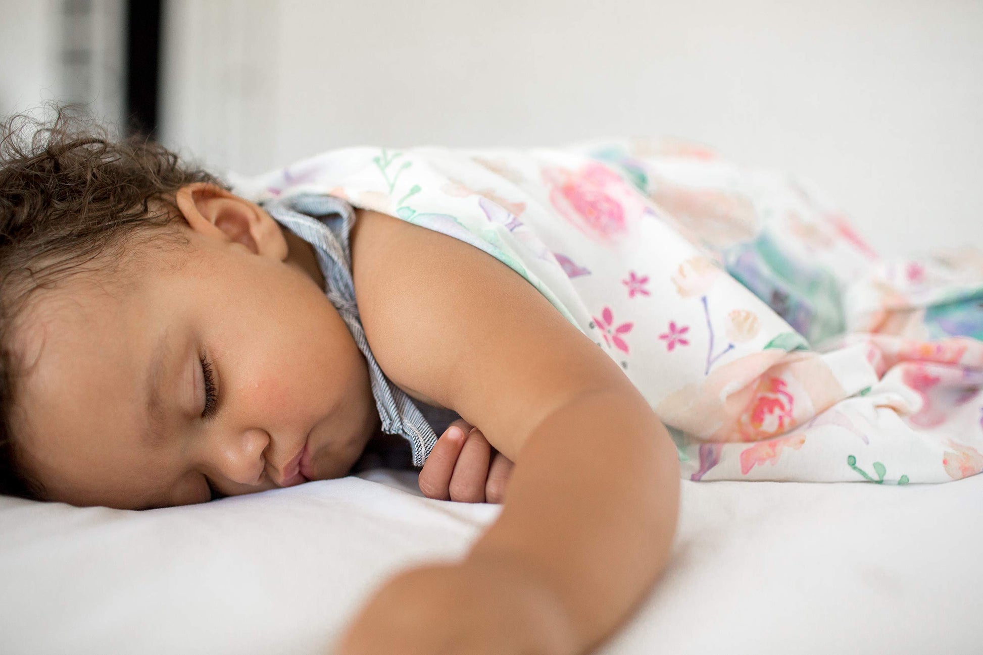 Buy now Copper Pearl Large Premium Knit Baby Swaddle Receiving Blanket Floral Bloom at indiglob india