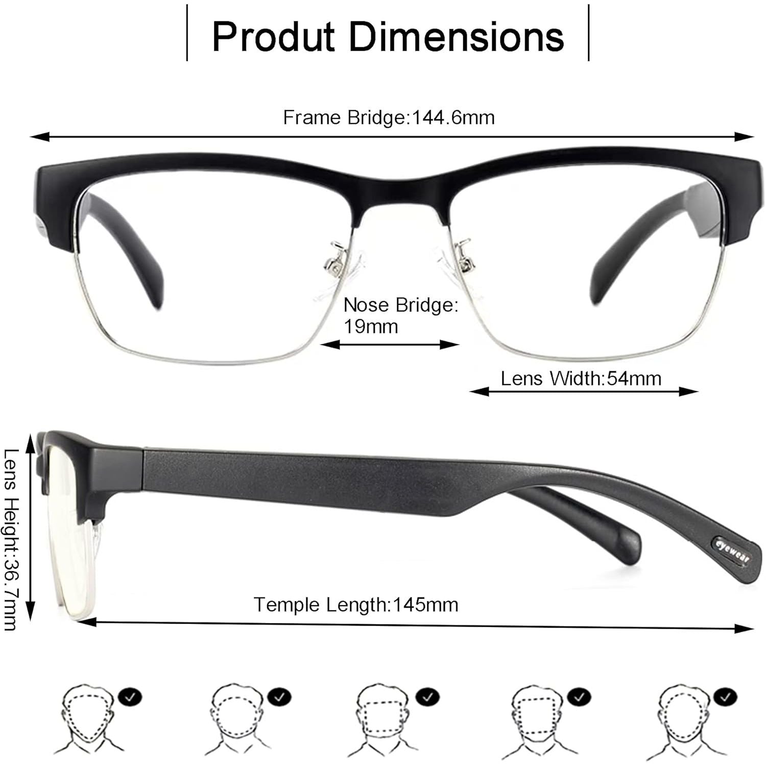 Buy now Smart Glasses Bluetooth-Audio Glasses for Men Women with Alexa, Built-in Mic, Blue Light Filter&Polarized Lenses for All Smart Devices Voice Assistant at indiglob india