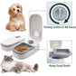 kathson Automatic 2 Meals Cat Feeder Auto-On Smart Pet Feeder Dry and Wet Food Dispenser with 48-Hour Timer Tamper Resistant Design (Small or Medium Dogs Feeder)