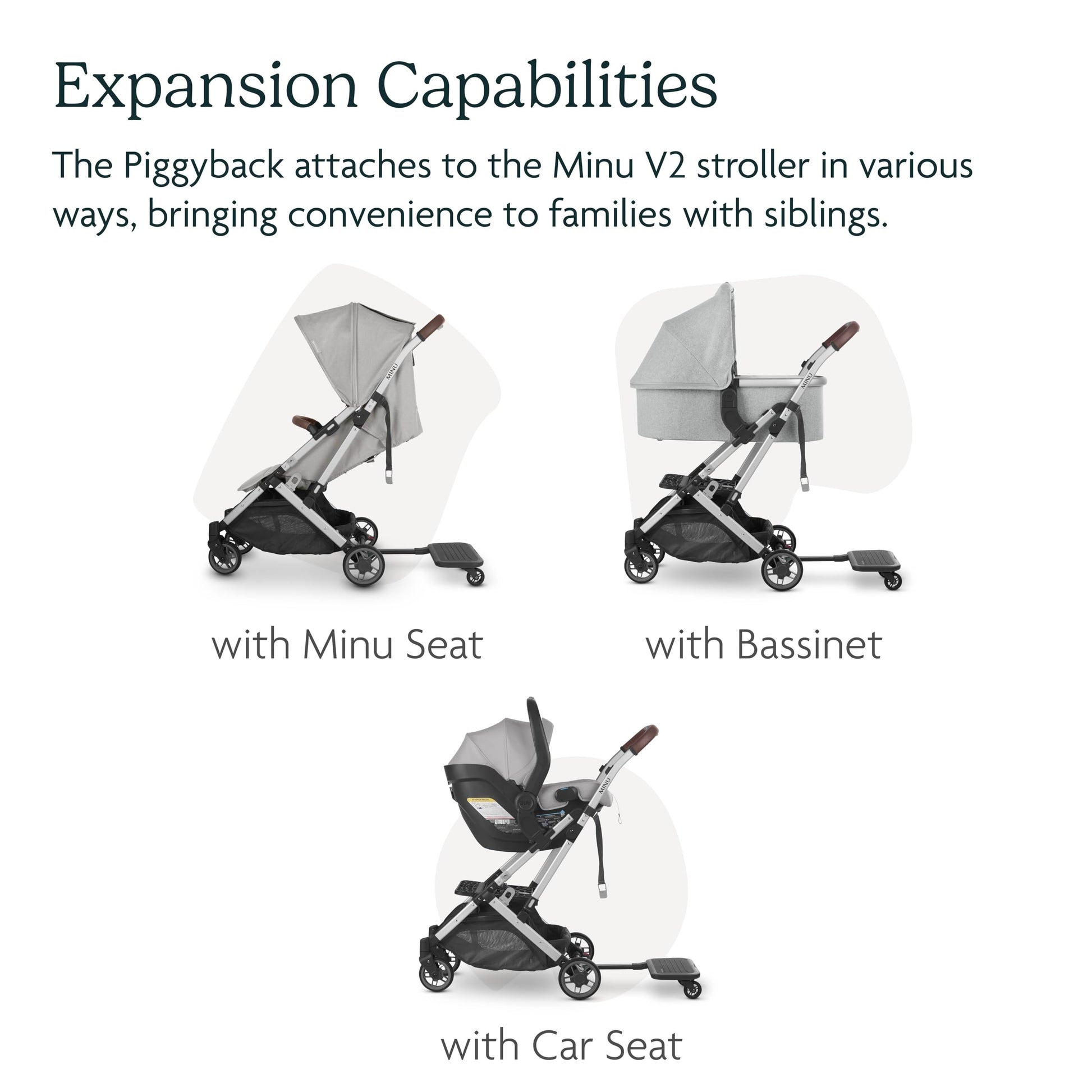 Buy now UPPAbaby Piggyback Ride-Along Board for Minu and Minu V2 / Quick Attachment for Toddlers to Stand + Stroll at indiglob india