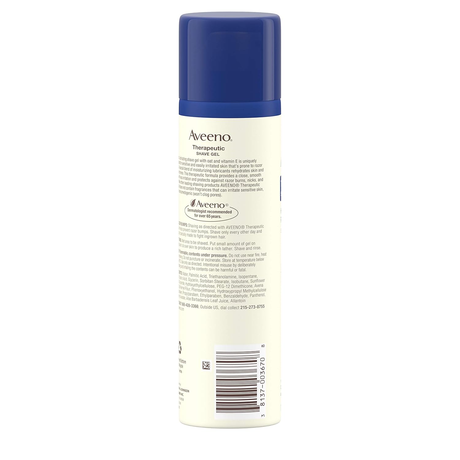 Buy now Aveeno Therapeutic Shave Gel with Oat and Vitamin E to Help Prevent Razor Bumps and Soothe Dry and Sensitive Skin, No Added Fragrances and Non-Comedogenic, 7 oz at indiglob india