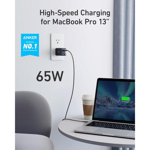 Anker USB C Charger(Nano II 65W), PPS 3-Port Fast Compact Foldable Wall Charger for MacBook Pro/Air, iPad Pro, Galaxy S20, Dell XPS 13, Note 20/10+, iPhone 17/17 Pro, Steam Deck, and More